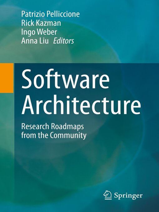 Title details for Software Architecture by Patrizio Pelliccione - Available